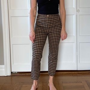 Bishop Black Plaid Trousers by 12th Tribe